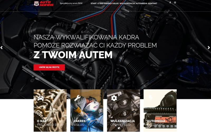 Auto 58 — strona firmowa serwisu BMW